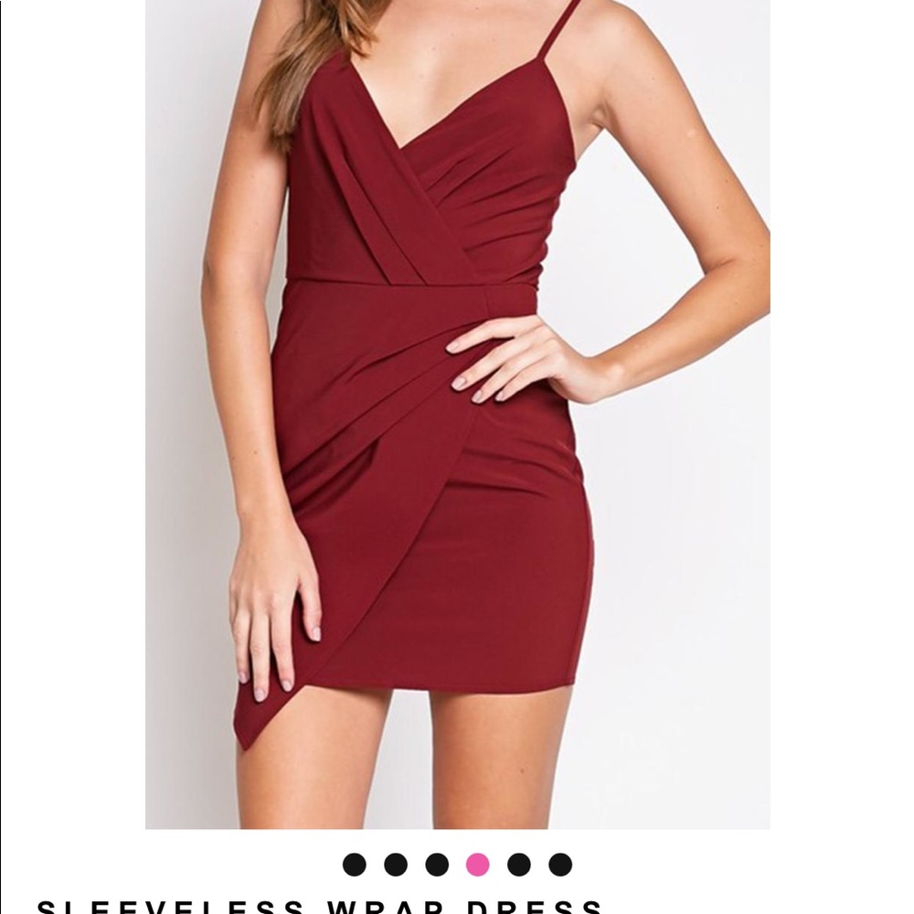 Blue Blush Wrap Dress